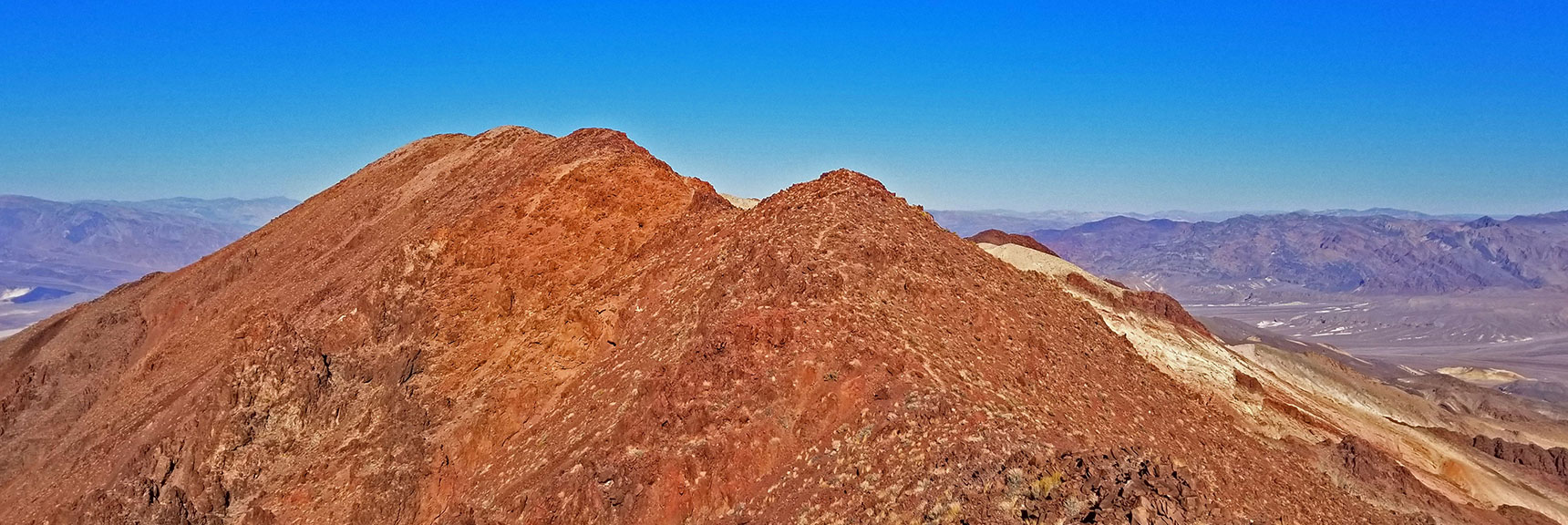 High View of Mt. Perry's High Red Rock Summit Ridge | Dante's View to Mt. Perry | Death Valley National Park, CA