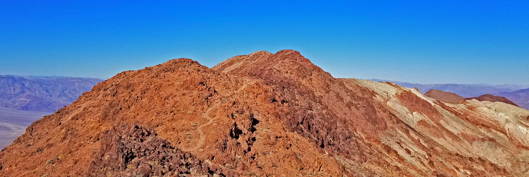 Navigating Mt. Perry's High Red Rock Summit Ridge | Dante's View to Mt. Perry | Death Valley National Park, CA