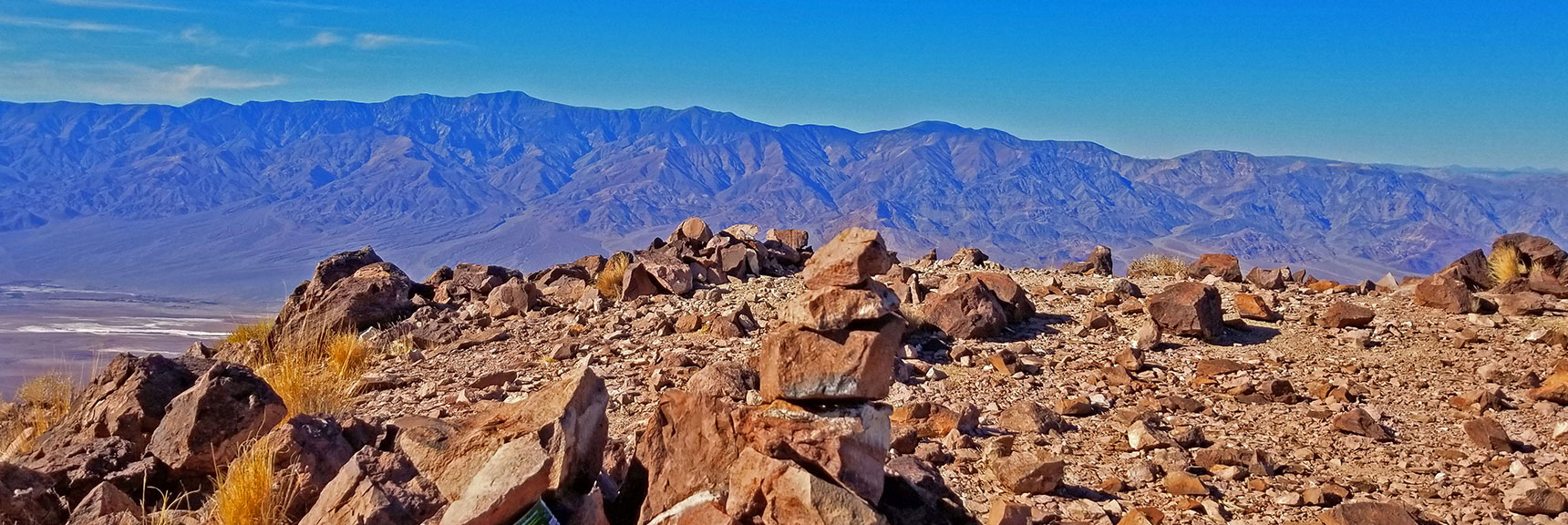 Arrival at Mt. Perry Summit. Cairn Marks the Spot. | Dante's View to Mt. Perry | Death Valley National Park, CA