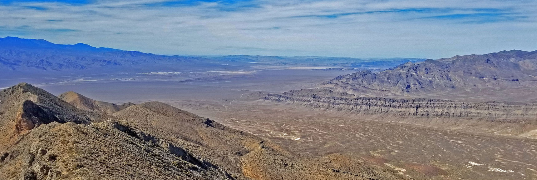 View Northwest Up the Las Vegas Valley, Hwy 95 Corridor. | Gass Peak Grand Crossing | Desert National Wildlife Refuge to Centennial Hills Las Vegas via Gass Peak Summit by Foot