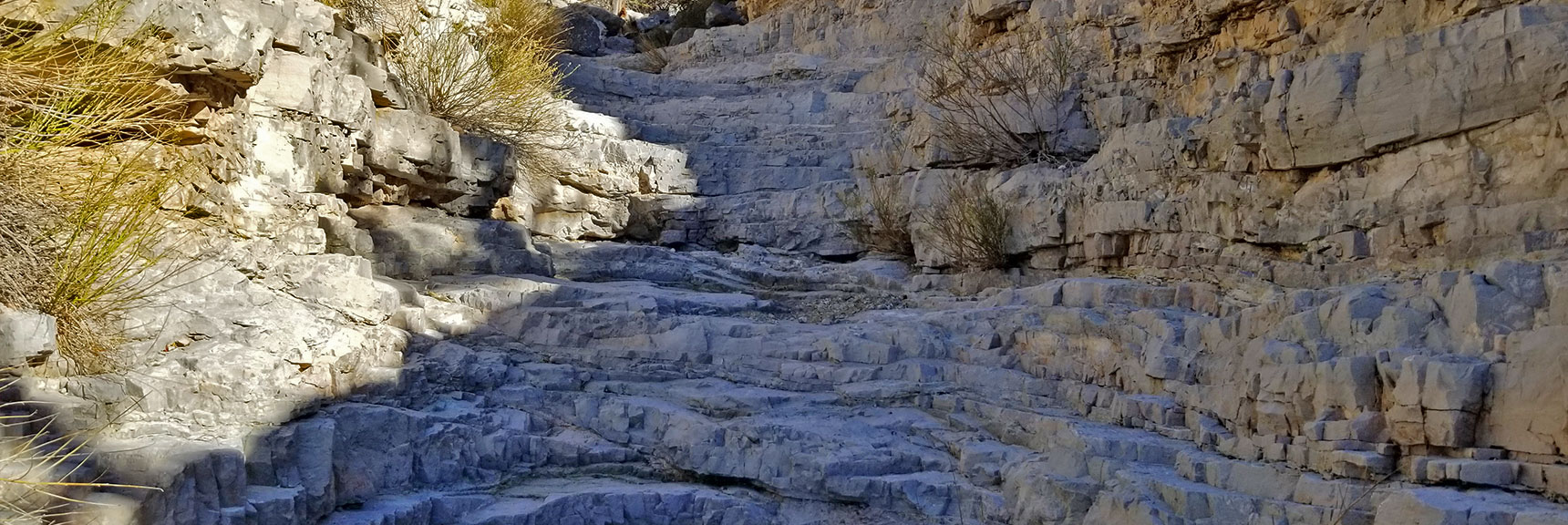 Artistic Terraced Dry Waterfall in Gateway Canyon | Kraft Mountain, Gateway Canyon Loop, Calico Basin, Nevada