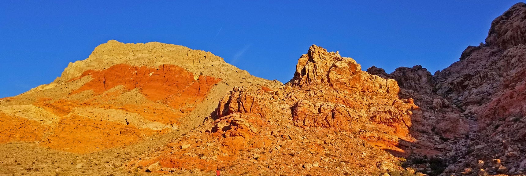 Is This the Pink Goblin of Pink Goblin Pass? (center) | Kraft Mountain, Gateway Canyon Loop, Calico Basin, Nevada