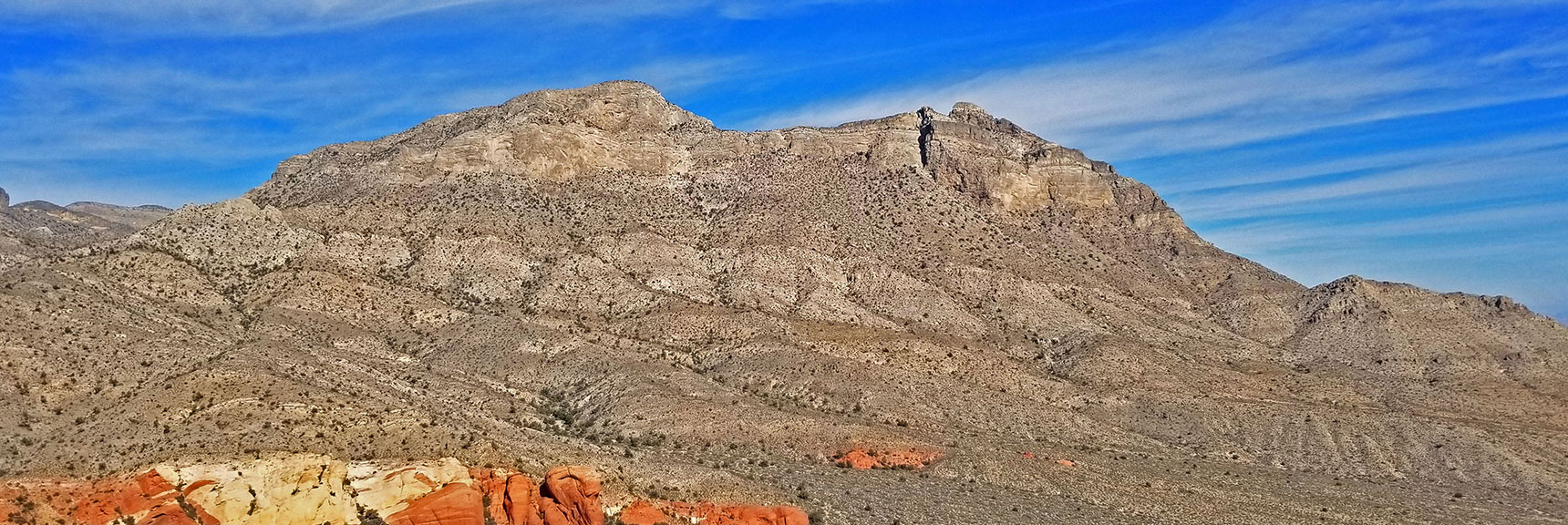 More of Damsel Peak Towering Above Brownstone Basin | Kraft Mountain, Gateway Canyon Loop, Calico Basin, Nevada
