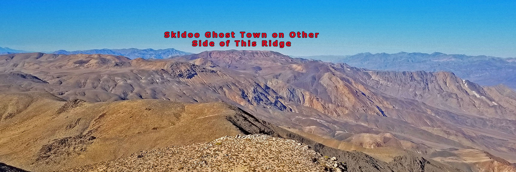 Northwestern View Toward Skidoo Ghost Town Ridge | Aguereberry Point | Panamint Mountain Range | Death Valley National Park, California