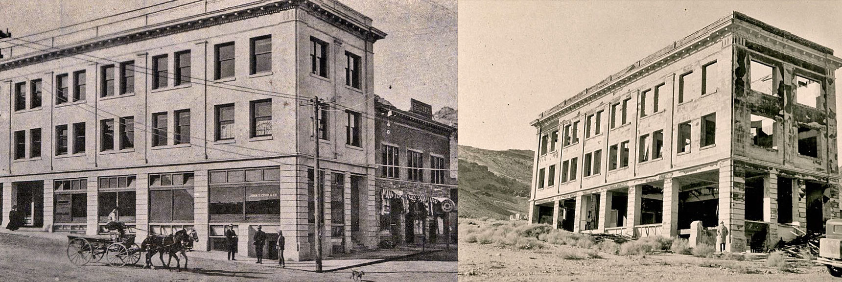 Cook Bank Building 1909 and 1923 | Rhyolite Ghost Town, Nevada