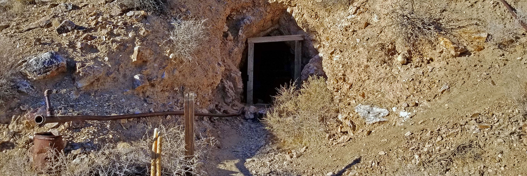 Approaching Entrance to Eureka Mine | Eureka Mine, Harrisburg, Cashier Mill, Death Valley, California