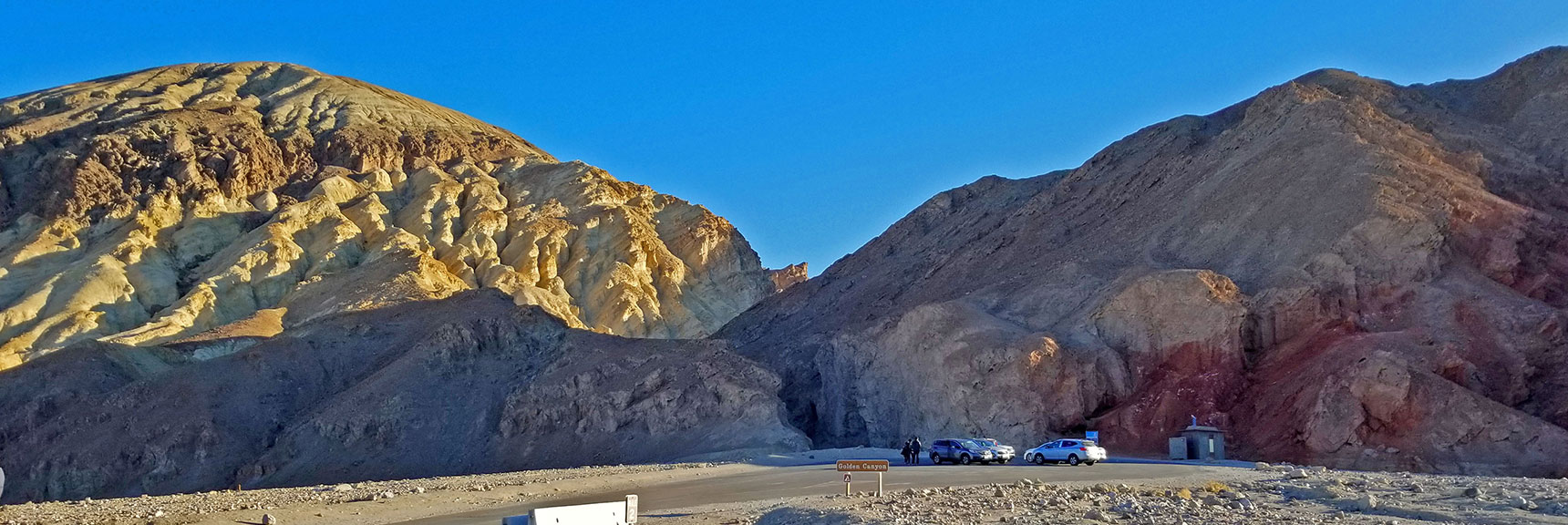Adventure Begins Early Morning at the Entrance to Golden Canyon | Golden Canyon to Zabriskie Point | Death Valley National Park, California