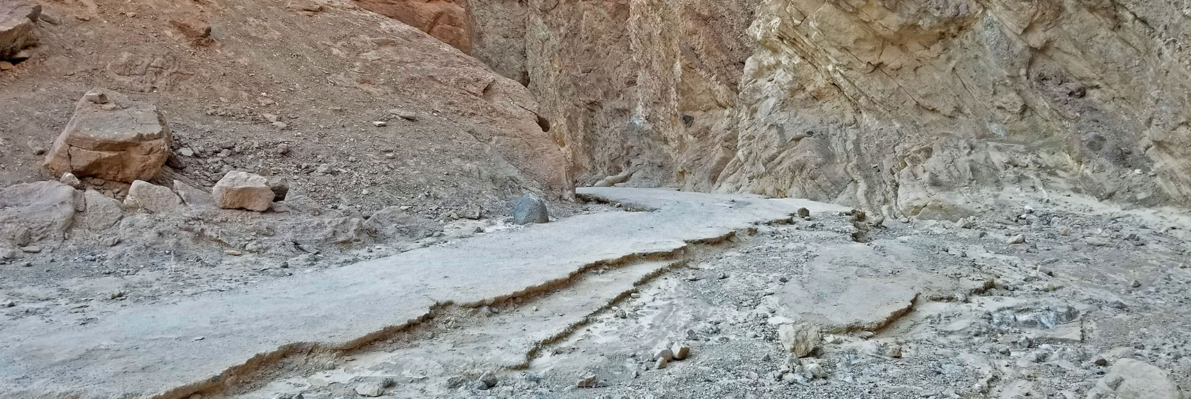 Possible Remains of a Road Through Golden Canyon in the 1960s and 70s. | Golden Canyon to Zabriskie Point | Death Valley National Park, California
