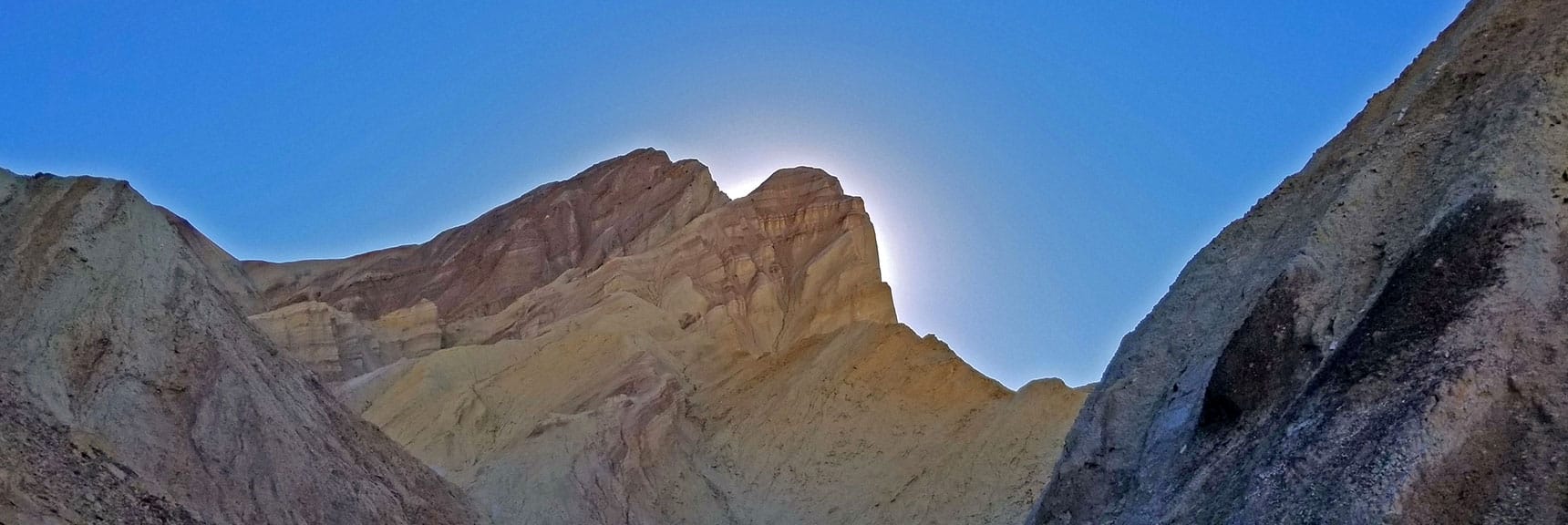 First Sight of Manly Beacon from Red Cathedral Junction. | Golden Canyon to Zabriskie Point | Death Valley National Park, California