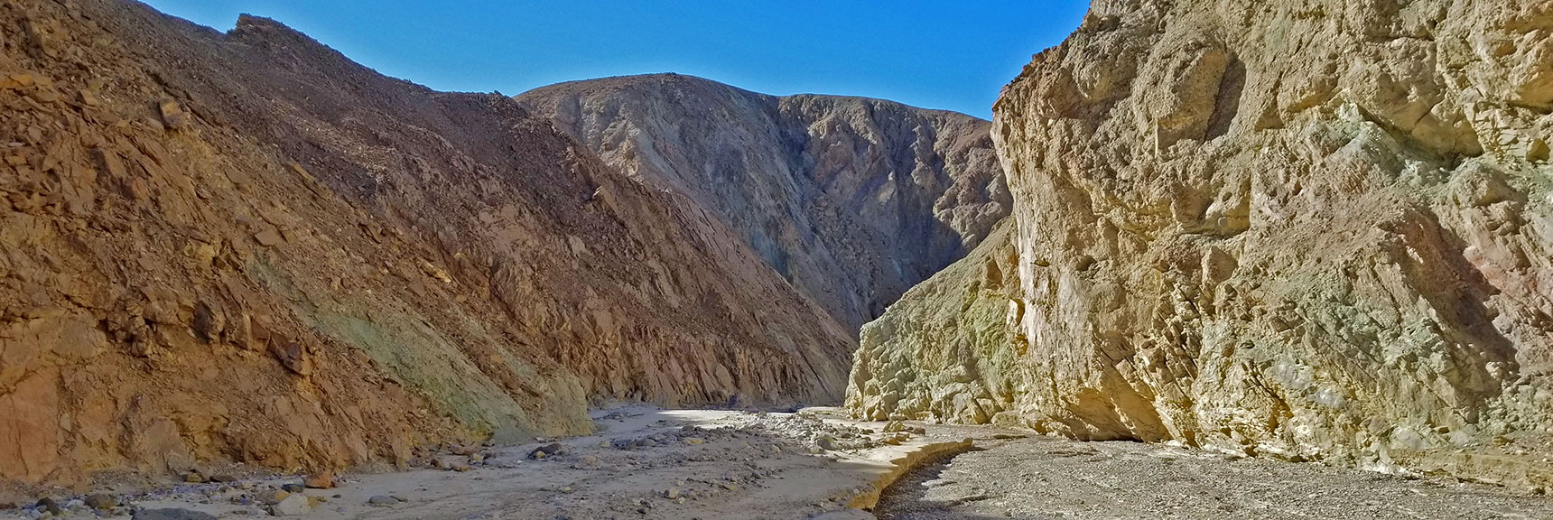 Continuing the Gradual Descent Through Gower Gulch. | Golden Canyon to Zabriskie Point | Death Valley National Park, California