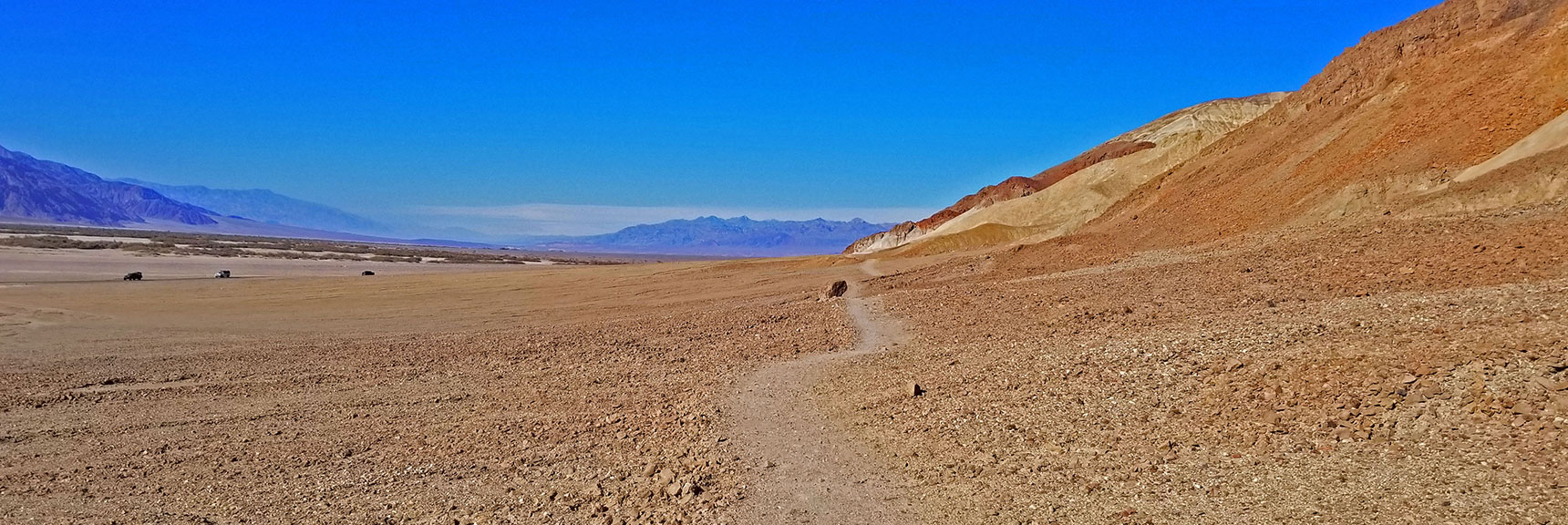 Return Trail Toward Golden Canyon Trailhead | Golden Canyon to Zabriskie Point | Death Valley National Park, California