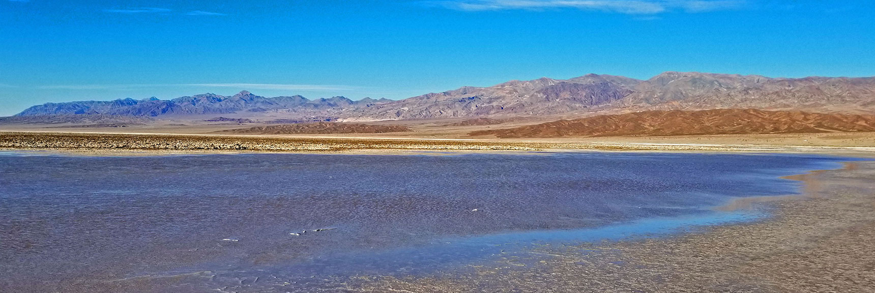 At the Lake Shore Looking Southeast Toward Daylight Pass Area. | Return of Lake Manly (Lake in Death Valley) | Death Valley National Park, California