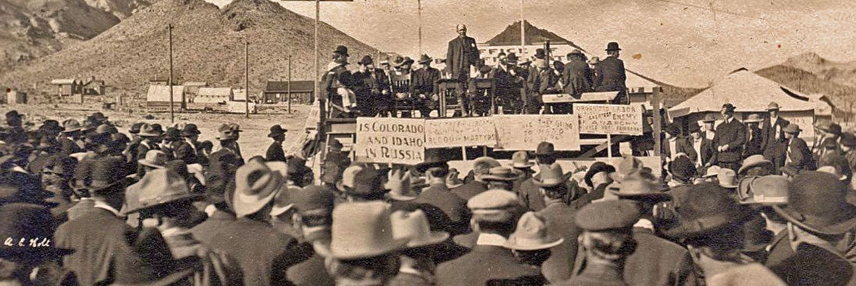 Miner's Union Protest Meeting, 1907 | Rhyolite Ghost Town, Nevada