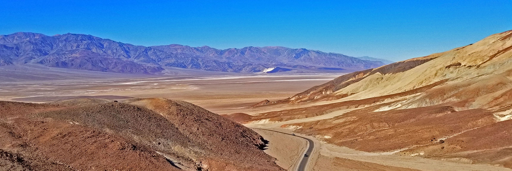 Northwestern View of Death Valley and Northern Panamint Mountain Range | Artists Drive Hidden Canyon Hikes | Death Valley National Park, California