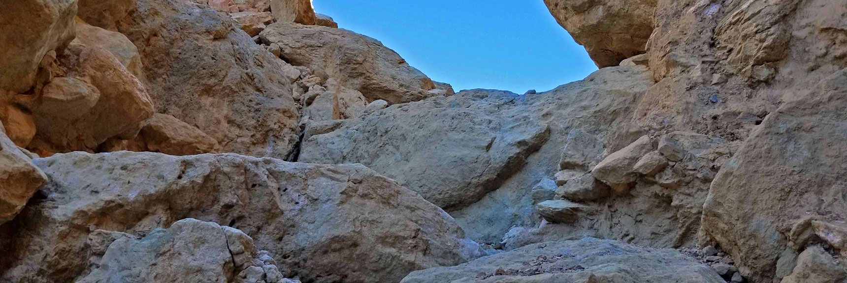 Closer Look at the High Rockfall. Possible but Challenging to Navigate for this Non-Climber! | Artists Drive Hidden Canyon Hikes | Death Valley National Park, California