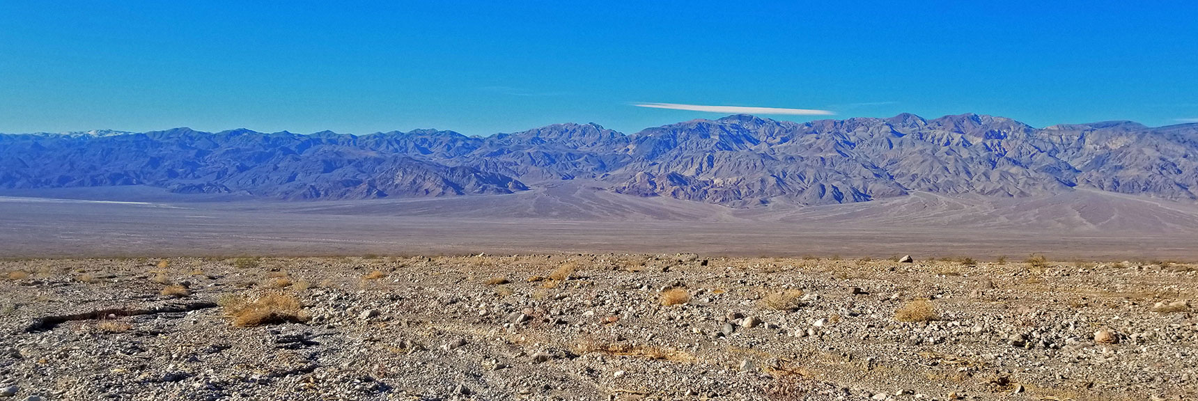 View Down the Wash West Toward the Last Chance Range with its Own Alluvial Fans Marking Canyons | Fall Canyon | Death Valley National Park, California