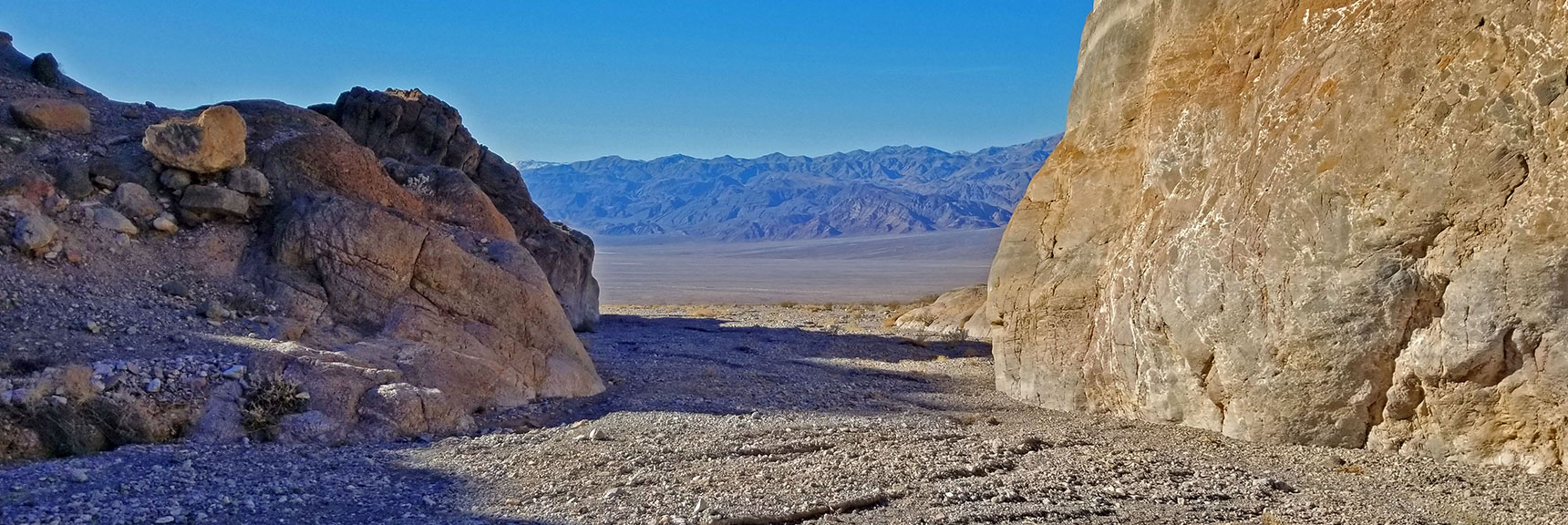 A Look Back Through Fall Canyon's Lower Opening into Death Valley | Fall Canyon | Death Valley National Park, California