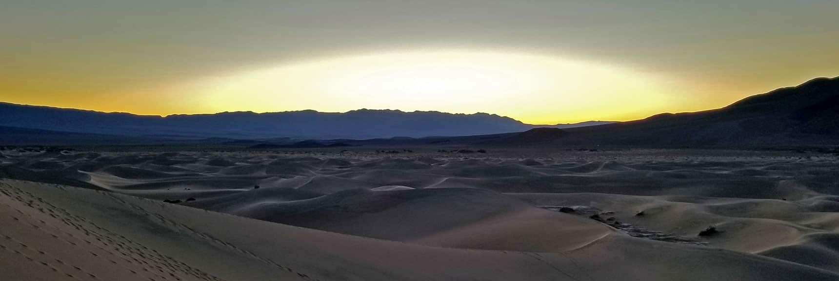 View South | Mesquite Sand Dunes Sunrise | Death Valley National Park, California