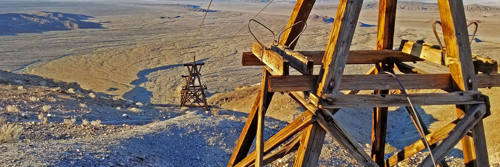 View Down the Aerial Tram Way | Keane Wonder Mine | Death Valley National Park, California