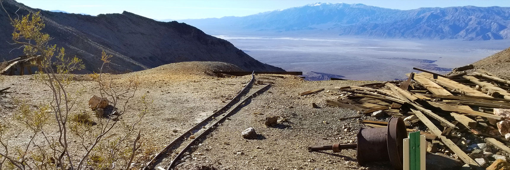 Ore Cart Tracks Protruding from Mine | Keane Wonder Mine | Death Valley National Park, California