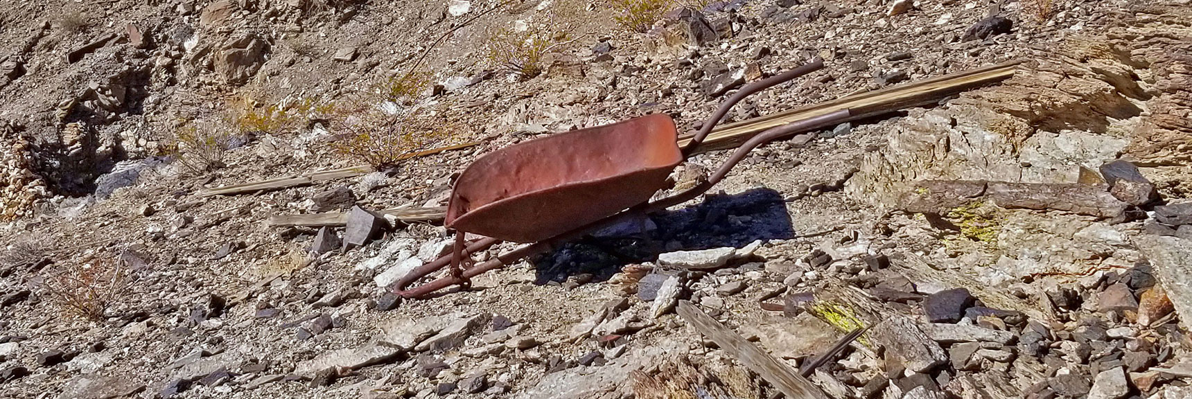Wheel Barrow Used by Miners to Cart Raw Gold Ore from Mine Openings | Keane Wonder Mine | Death Valley National Park, California