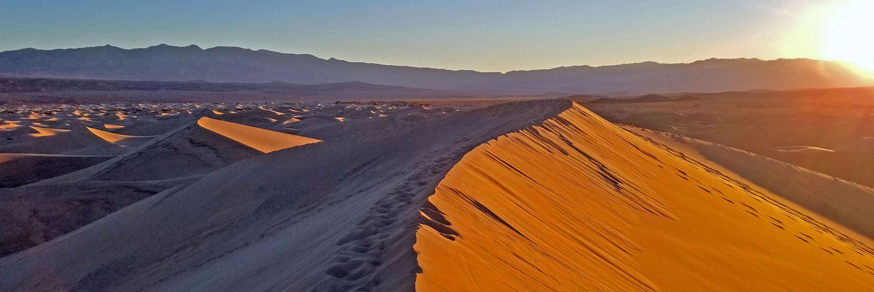 View East | Mesquite Sand Dunes Sunrise | Death Valley National Park, California