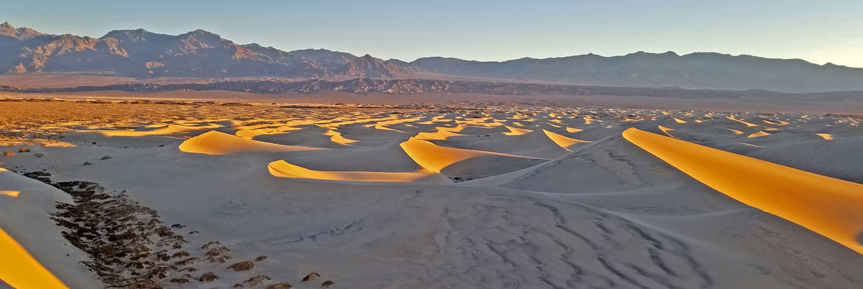View East | Mesquite Sand Dunes Sunrise | Death Valley National Park, California