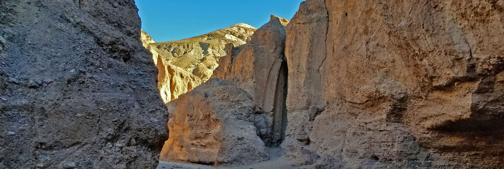 Huge Dry Waterfall Alcove to the Right Just Above the Natural Bridge | Natural Bridge Canyon | Death Valley National Park, California