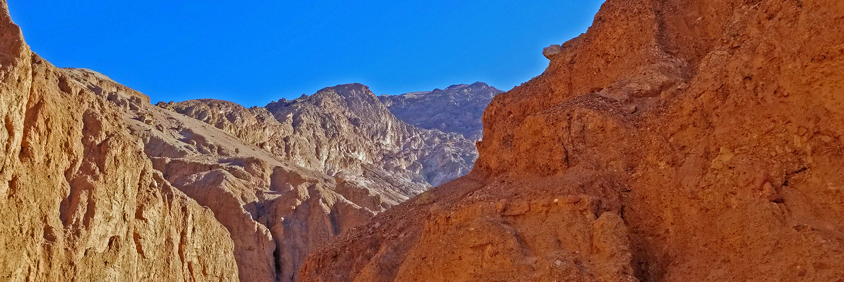 View Up Into the Black Mountains Toward Mt. Perry and Dante's Ridge | Natural Bridge Canyon | Death Valley National Park, California