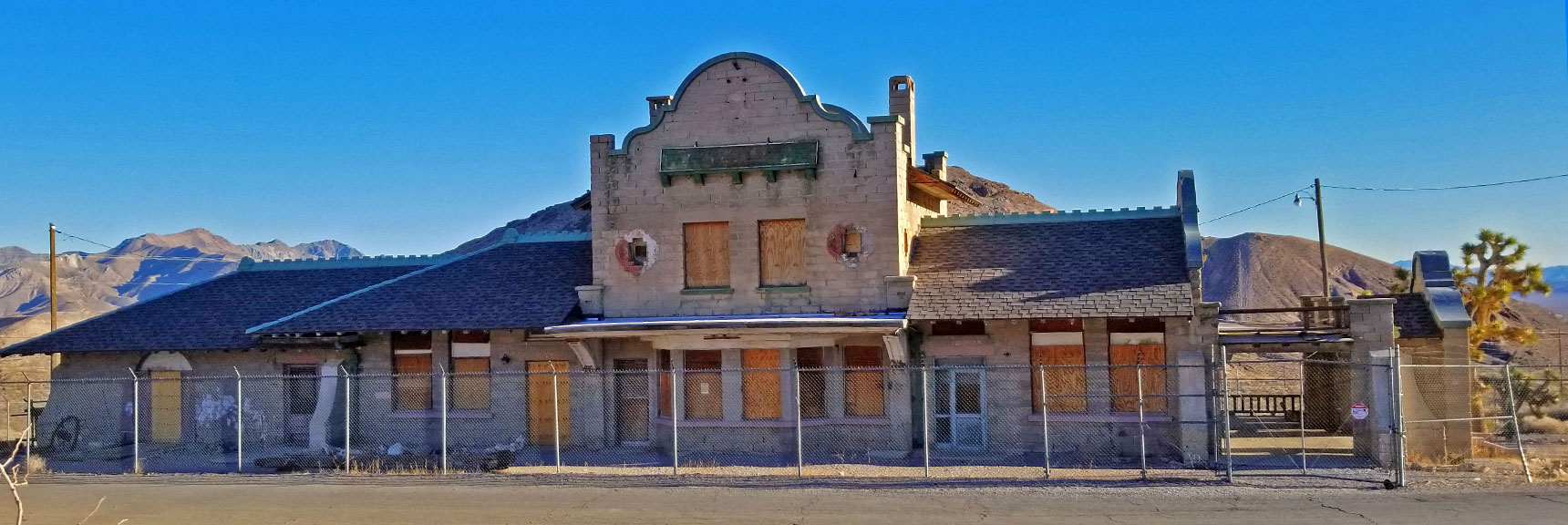 Train Depot - Most Intact Remaining Building in Rhyolite | Rhyolite Ghost Town | Death Valley Area, Nevada