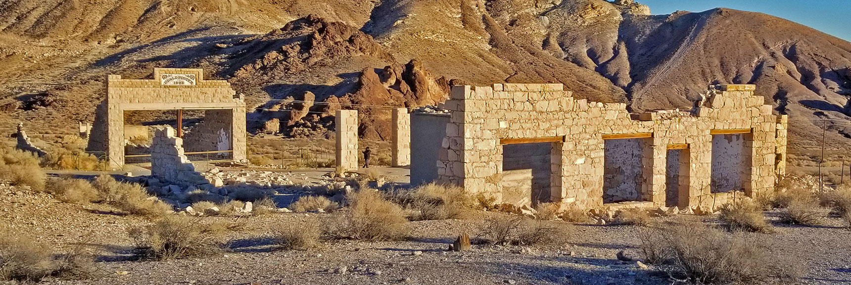 Overbury Bank Building and Porter Brothers' Store | Rhyolite Ghost Town | Death Valley Area, Nevada