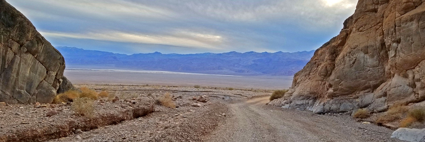 3 Deep Gravel Unpaved Miles to Go, Then 15 Miles on Scotty's Castle Road. | Titus Canyon Grand Loop by Mountain Bike | Death Valley National Park, California