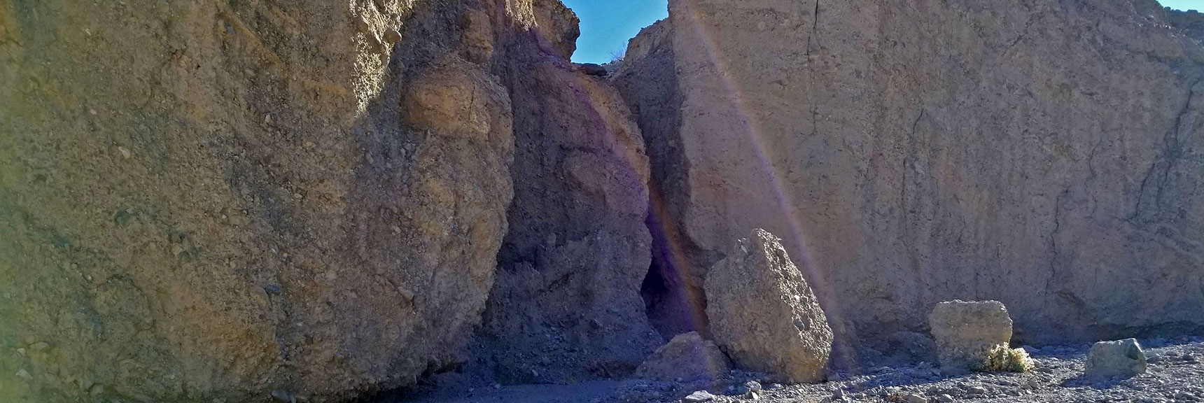 Large Slot on Left (North) Side of Canyon. Unexplored Today. | Sidewinder Canyon | Death Valley National Park, California