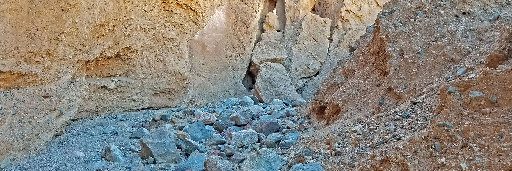 Approaching Crawl Space to the First Slot | Sidewinder Canyon | Death Valley National Park, California