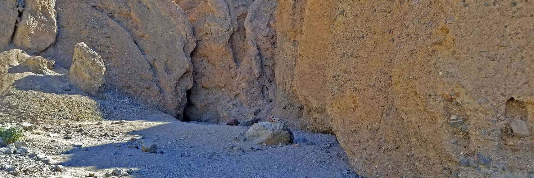 Second Major Slot Entrance, Cairn Marking the Spot | Sidewinder Canyon | Death Valley National Park, California