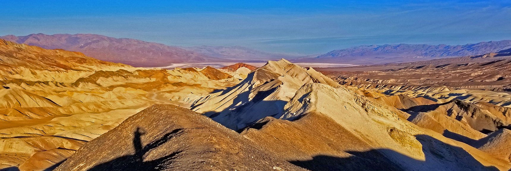 View North Up the Length of Death Valley from High Canyon Ridge. | Twenty Mule Team Canyon | Death Valley National Park, California