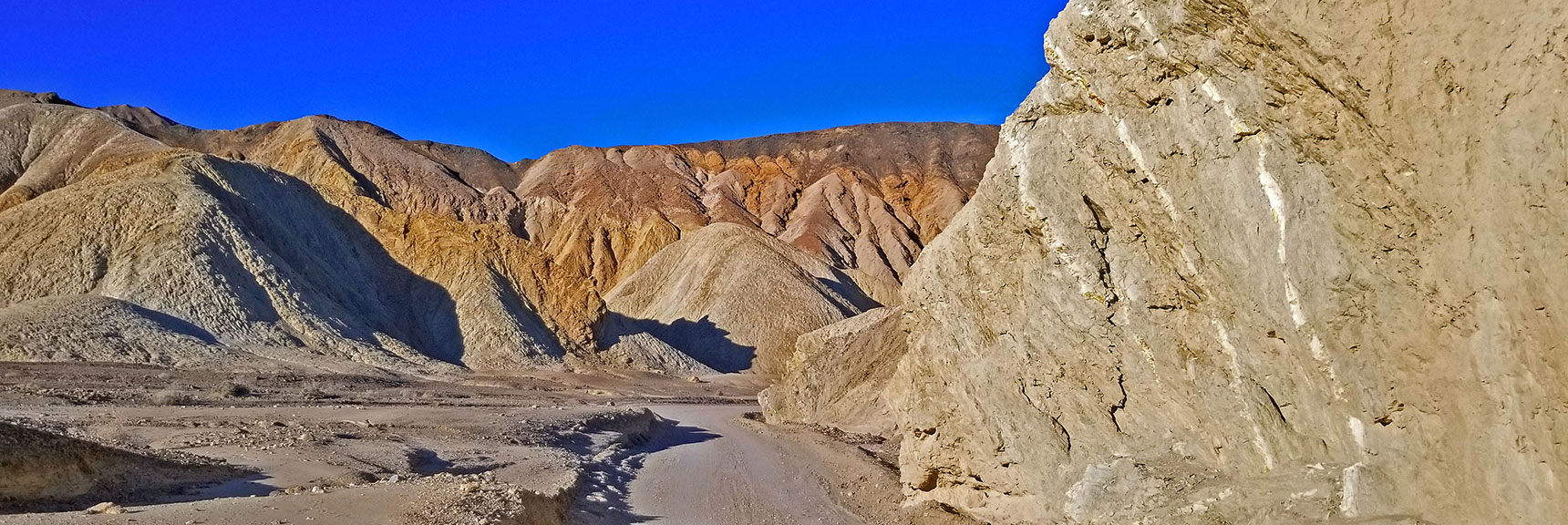 Mud Hills Contain Veins of Solid Rock | Twenty Mule Team Canyon | Death Valley National Park, California