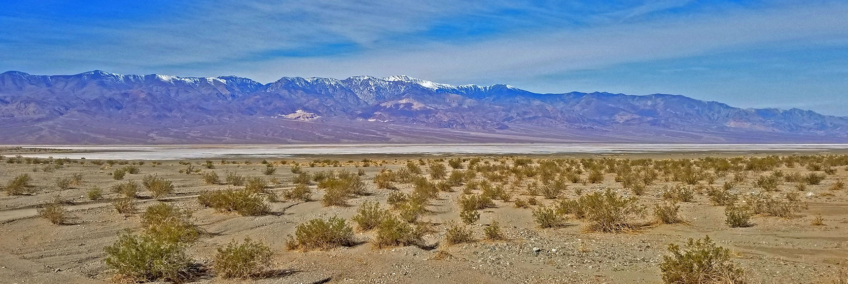 View from the Trailhead Across Southern Death Valley to the Panamint Range. | Willow Canyon | Death Valley National Park, California