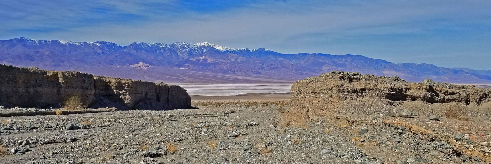 View Out the Entrance of Willow Canyon Toward Panamint Range and Telescope Peak. | Willow Canyon | Death Valley National Park, California