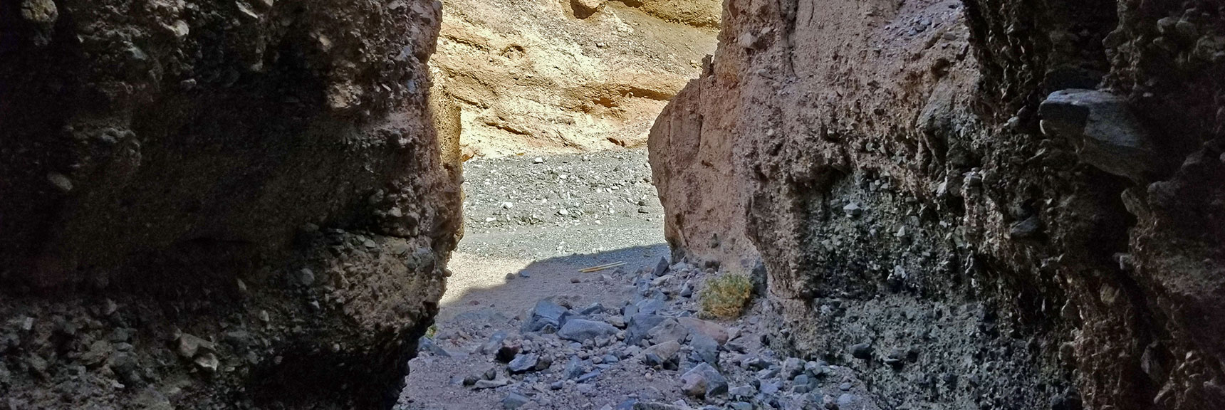 View Out Slot Canyon Entrance | Willow Canyon | Death Valley National Park, California