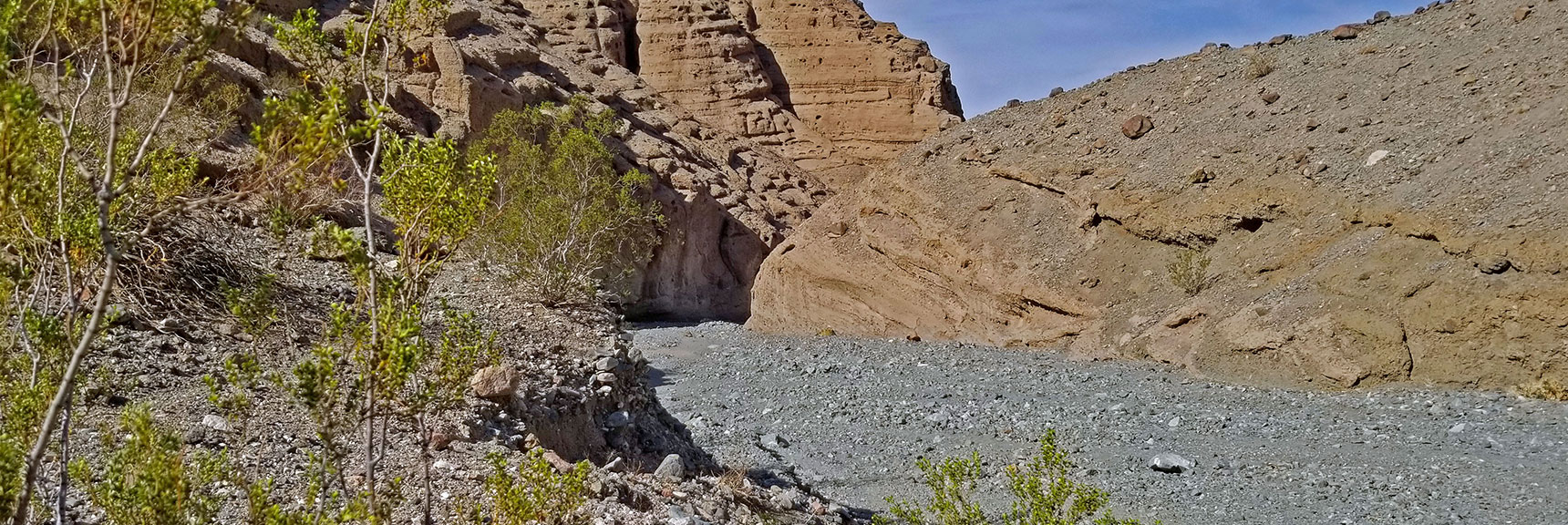 Another Downward View. There's a Split in Canyon Just Above. Continue Left at Split. | Willow Canyon | Death Valley National Park, California
