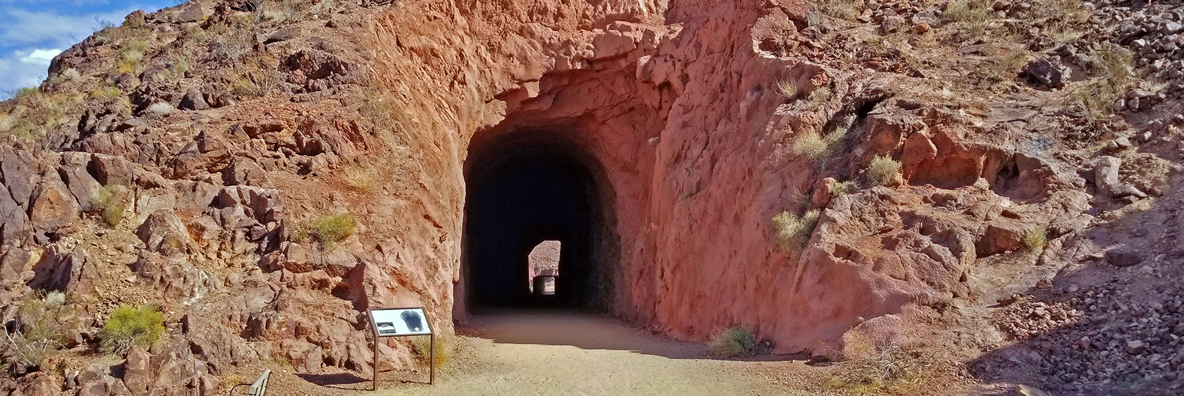 The Rock Through Which the Tunnels Are Carved is Likely Basalt | Historic Railroad Trail | Lake Mead National Recreation Area, Nevada
