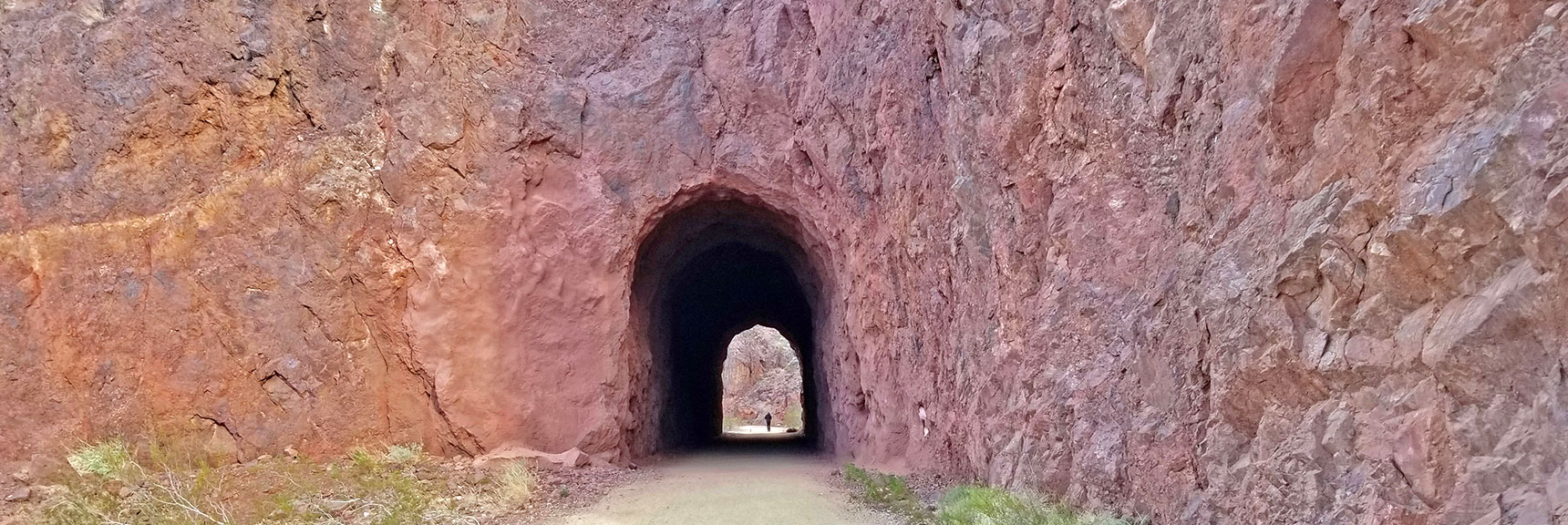 Passing Back Through the Railroad Tunnels, Better Lighting at This Time | Historic Railroad Trail | Lake Mead National Recreation Area, Nevada