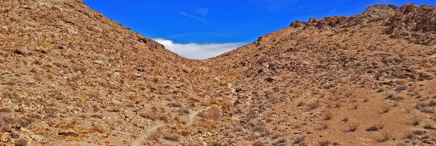 Heading Up the First Gully to Its Saddle | Sunrise Mountain, Las Vegas, Nevada
