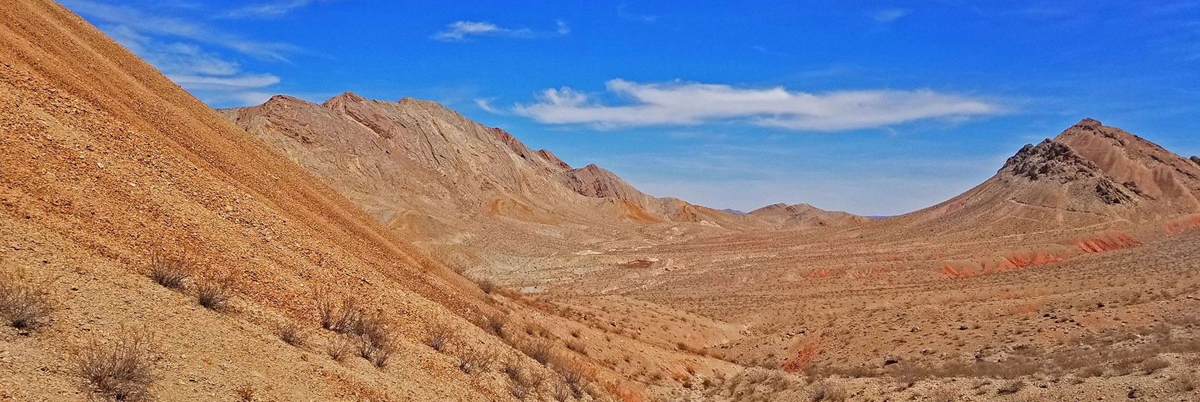 First View of Sunrise Mountain (left) from the Saddle at the Top of the Gully | Sunrise Mountain, Las Vegas, Nevada