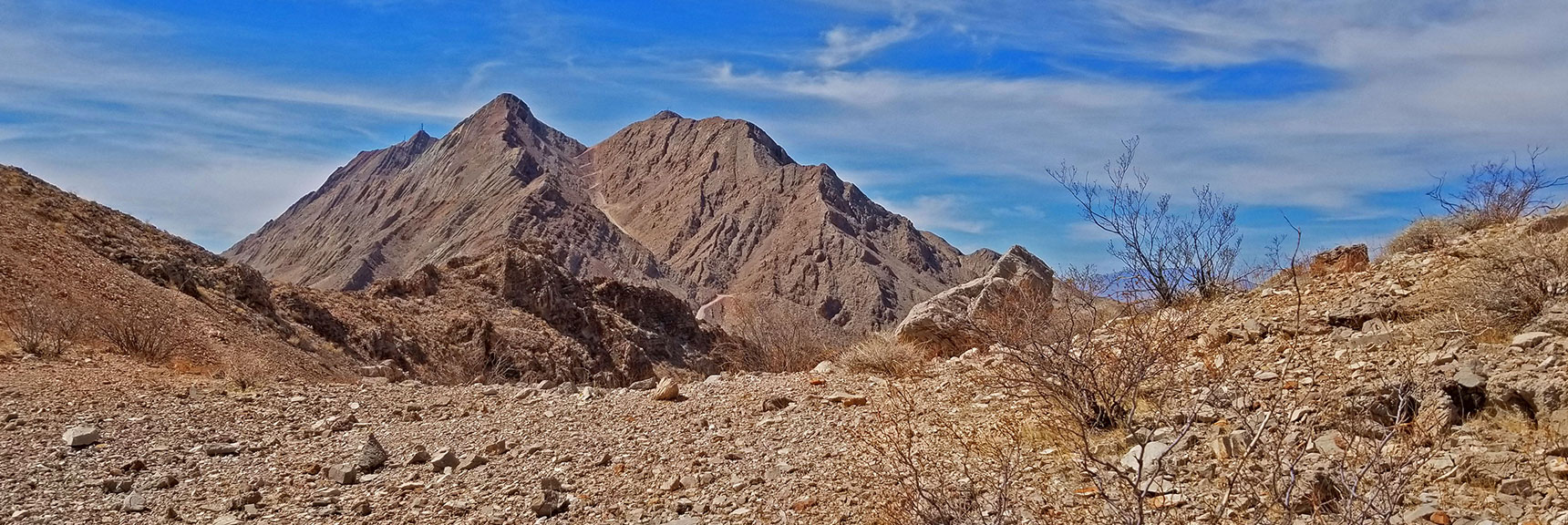 Another High View of Frenchman Mountain from the North | Sunrise Mountain, Las Vegas, Nevada