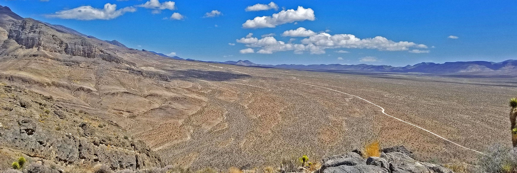 View Along Eastern Edge of the Sheep Range from Fossil Ridge Summit | Fossil Ridge End to End | Sheep Range | Desert National Wildlife Refuge, Nevada