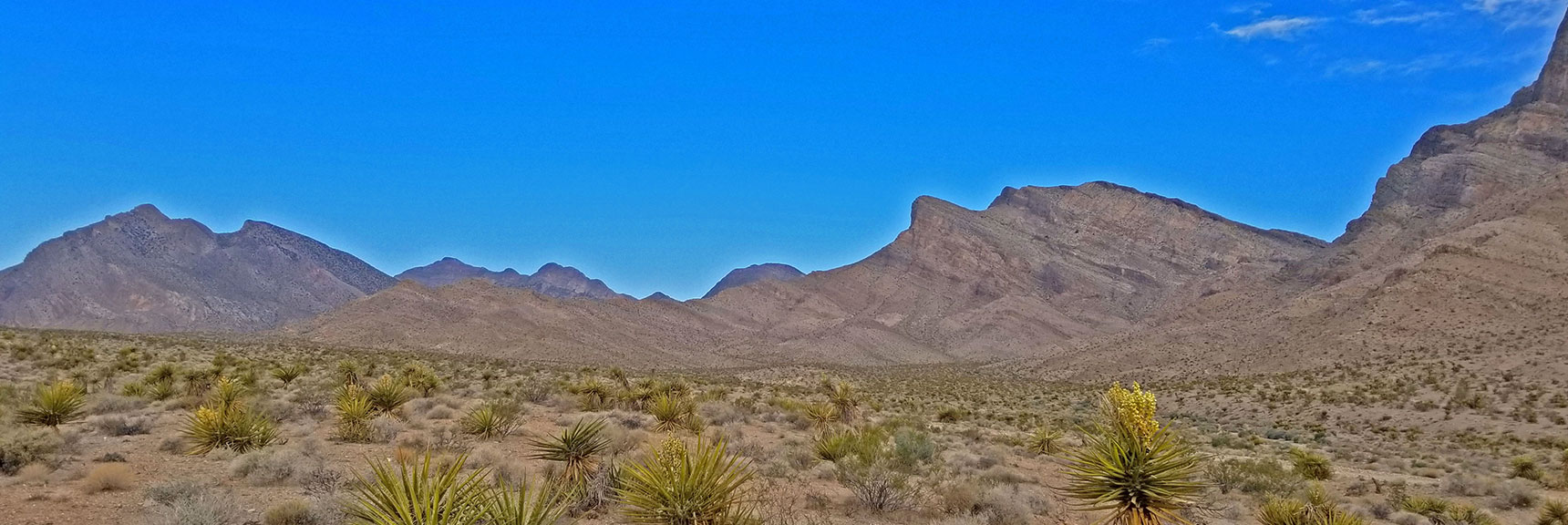 View West Toward Damsel Peak to Left. Little Red Rock at Base of Peak | Little Red Rock Las Vegas, Nevada, Near La Madre Mountains Wilderness