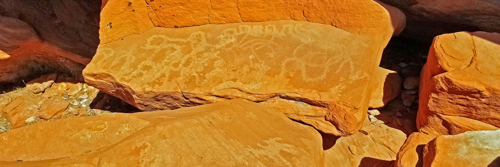 Ancient Petroglyph Drawings at the Cooking Area | Little Red Rock Las Vegas, Nevada, Near La Madre Mountains Wilderness