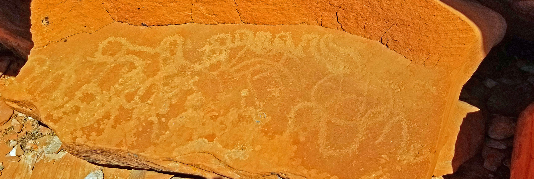 Ancient Petroglyph Drawings at the Cooking Area | Little Red Rock Las Vegas, Nevada, Near La Madre Mountains Wilderness